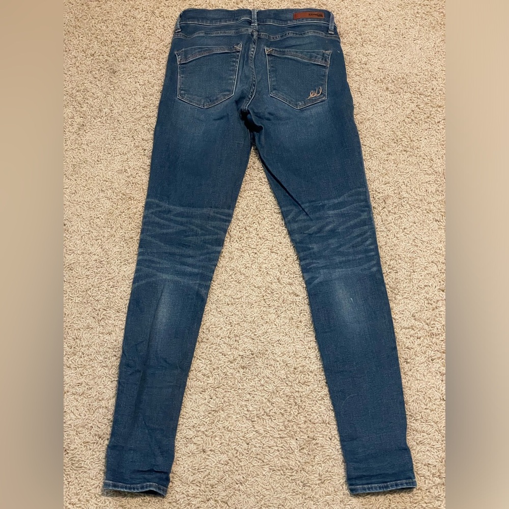 Express Women’s Mid Rise Legging Jeans Size 0 - Picture 4 of 5
